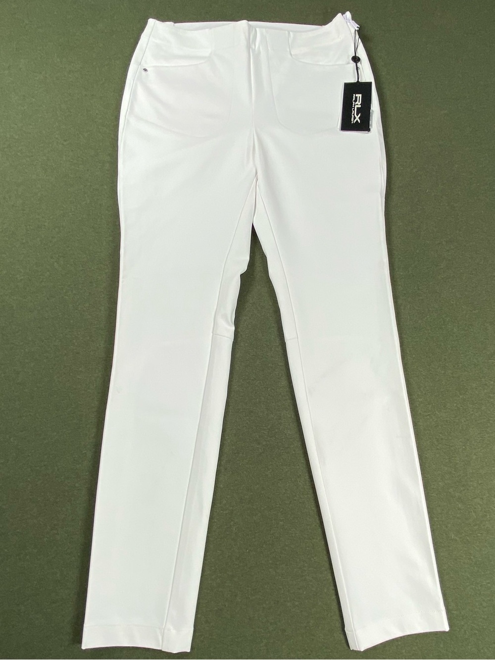 Ralph Lauren RLX Womens 2P Golf Pants White Core Stretch Petite NWT $168
